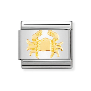 Classic Gold Cancer Symbol Charm