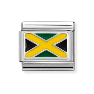 Classic Silver Jamaica Flag Charm
