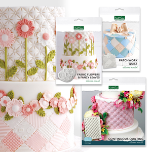 Fabric Flowers, Patchwork & Quilting Mould Bundle