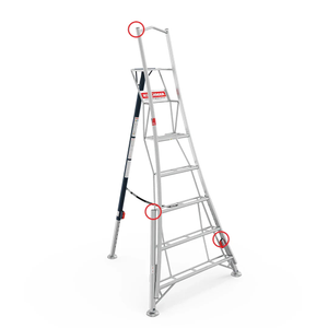 Henchman Tripod Ladder Plastic End Caps - Main Stile End Cap