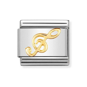 Classic Gold Treble Clef Charm