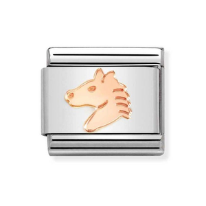 Classic Rose Gold Horse Charm