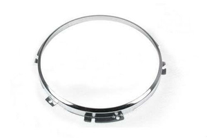 STC3018SS - Stainless Steel Replacement Headlamp Bezel Ring - 7"  With Chrome Ring - For all Defender, Series and Range Rover Classic