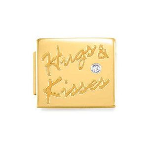 GLAM Gold Hugs & Kisses Charm