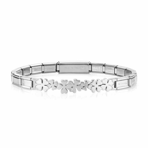 Trendsetter Steel Four Leaf Clover Bracelet