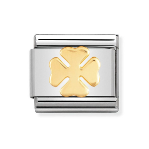 Classic Gold Four-Leaf Clover Charm