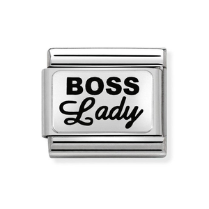 Classic Silver Boss Lady Charm