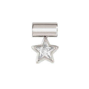 SeiMia Silver Star Shaped CZ Pendant Charm