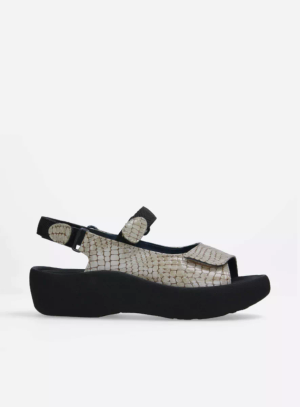 Jewel - beige crocolook patent leather - Beige, 41