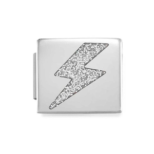 GLAM Glitter Lightning Charm