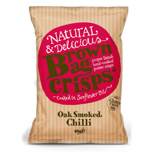 Brown Bag Oak Smoked Chilli Crisps (20 x 40g)