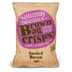 Brown Bag Smoked Bacon Crisps (20 x 40g)