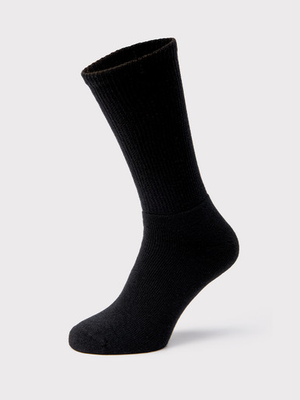 Black Cotton Rich Diabetic Socks