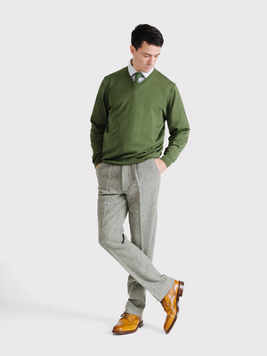 Pebble Grey Harris Tweed® Trousers