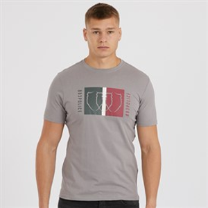 883 Police Mens Youlton T-Shirt Stone Grey