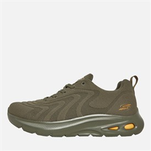 SKECHERS Mens Bobs Unity Sleek Revive Trainers Olive