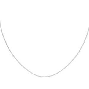 Signature Sterling Silver 1mm Curb Chain 41cm