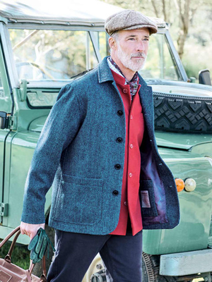 Blue Harris Tweed® Chore Jacket