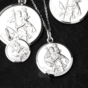 Signature Silver 22mm St Christopher Pendant
