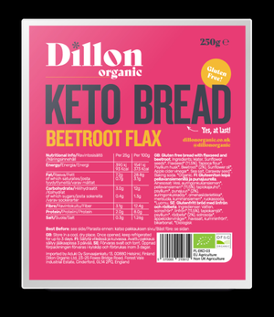 Organic Beetroot Flax Keto Bread (Dillon Organic) 250g