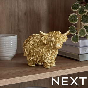NEXT Gold Hamish the Cow Ornament