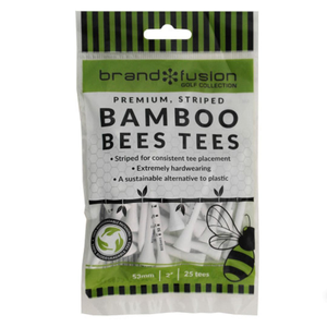 Brand Fusion 53mm Striped Bamboo Bees Tees Small Pack