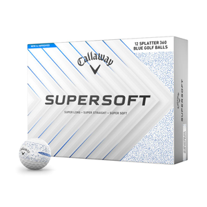 Callaway Supersoft 360o Splatter Golf Balls - Blue