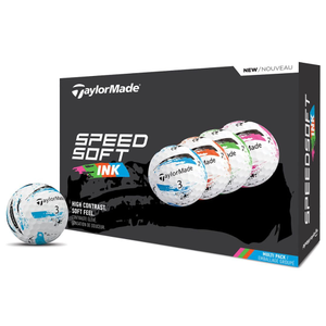 TaylorMade Speedsoft Ink Golf Balls - Multi Colour