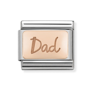 Classic Rose Gold Dad Charm
