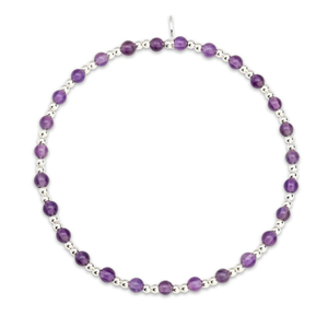 Signature Silver Full Amethyst IMERAKI Bracelet