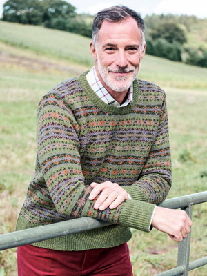 Green Fairisle Crew Neck Sweater