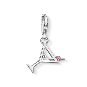 Classic Silver Sparkling Cocktail Charm