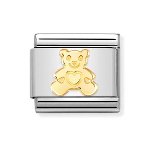 Classic Gold Teddy Bear Charm