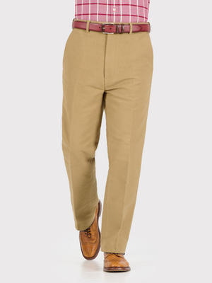 Biscuit Beige Moleskin Pants