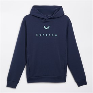 Castore Womens EFC Everton Travel Logo Hoodie Navy