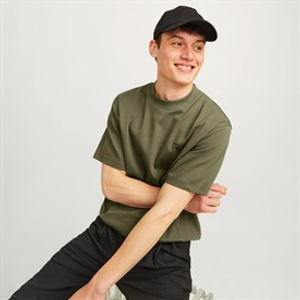 JACK & JONES Mens Blachad Branding T-Shirt Sea Turtle