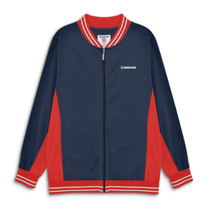 Lambretta Mens Vintage Track Bomber Jacket - XL / Navy/Red/White