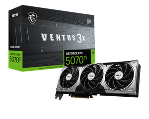 MSI GeForce RTX 5070 Ti 16G VENTUS 3X OC 16G GDDR7 Graphics Card
