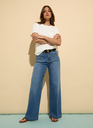 Robyn Organic Cotton Stretch Jeans - UK 10 | EU 36 | US 06 / Light Washed Indigo