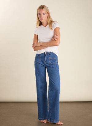 Petite Robyn Organic Cotton Stretch Jeans - UK 14 | EU 40 | US 10 / Washed Indigo