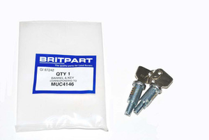 MUC4146 - Barrel and Key Lockset for Land Rover Defender with Lift Up Handles - Front Set - Fits up to 1987