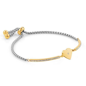 Milleluci Gold Plated Heart Bracelet
