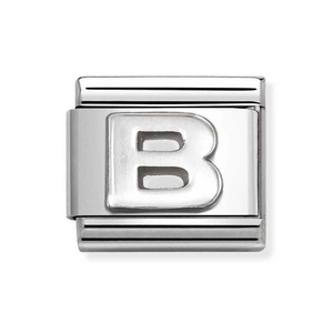 Classic Silver Letter B Charm