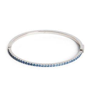 Elegance Zirconia Blue Bangle