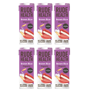 Organic Brown Rice Drink (Rude Health) 6x1 Litre