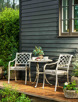 Marcham Bistro Set - Aluminium, Clay