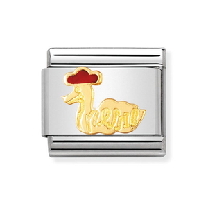 Classic Gold Loch Ness Monster Charm