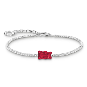 Silver Red Official HARIBO Tennis Bracelet
