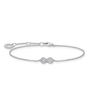 Silver CZ Infinity Bracelet