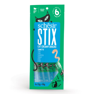 SCHESIR Stix Creamy Snacks, Tuna 6x15g